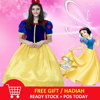Adult Snow White Costume Fairytale Princess Fancy Dress
