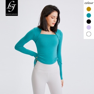 BC New Women Long Sleeve Sports Top Tight Fitness Clothes Women's Quick Drying Sports Top Running Long Sleeve T-shirt Wearing Elastic Yoga Clothes Outside Autumn