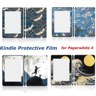 [FoxBridge] 2018 Paperwhite 4/10th gen Kindle Protective Skin Films Removable Amazon E-reader Fully Cover/ Decoration Stickers Set