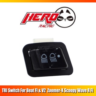 COD TRI Switch For Honda Beat Fi V1&V2 Zoomer-x Scoopy wave R Fi 3 Way Switch For Headlight