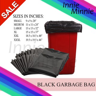 [100pcs] Garbage Bag Black XL XXL XXXL