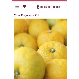 Brambleberry fragrance oil Yuzu