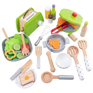 Wooden Kitchen Toys Pretend Play Kids Kitchen Set Cutting Magnetic Fruit Vegetable Miniature Food Girls Toys Educational Toys (3)