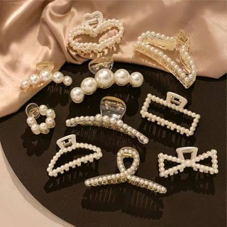Fashion Korean hair clamp clip for women Pearl catch clip temperament versatile hair accessories