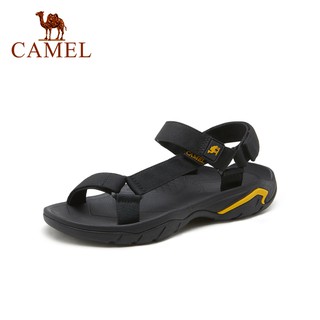 CAMEL Casual Flat Sandals for Men 2021 Summer New Sports Men Sandals Fashion Velcro Concise Beach Sh