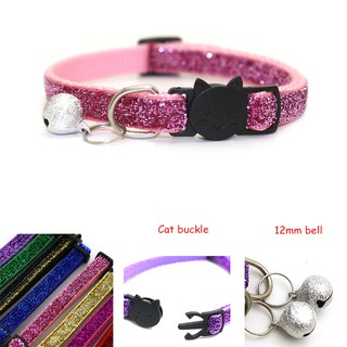 Shine Cat Collar With Bell Safety Buckle Neck for Cat Accessories (2)