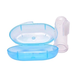 Finger Brush For Babies / silicone Baby Toothbrush + Case