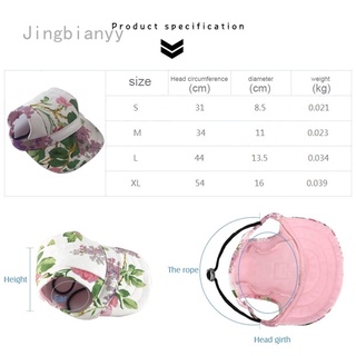 Jingbianyy Wertyuiop 8 Colors Jennifer's store Pet Dog Hat Baseball Cap Windproof Shade Travel Sun Hats For Puppy Dogs
