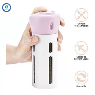 40 ML 4-in-1 Lotion Shampoo Gel Travel Dispenser Portable Leakproof Rotatable Travel Bottles