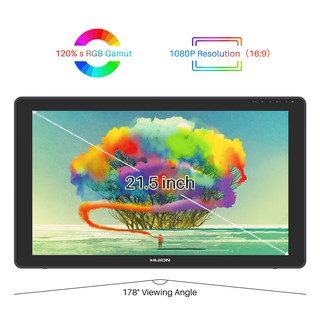 HUION Kamvas 22 Graphics Drawing Monitor Pen Display Tablet Screen Tilt Function 8192 Battery-Free Stylus (4)