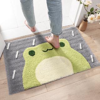 Cartoon Frog Bear Home Flocking Mat Carpet Door Bathroom Absorbent Non-Slip Mat Door Entry Door Mat (2)