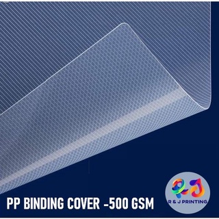 Notebooks & Papers﹉BINDING PP COVER, 500 GSM, Diagonally Transparent - RETAIL