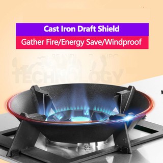 Energy Saving Cast Iron Gather Fire Ring Reducer Cooker Pot Holder Windproof Accessories Gas Stove C
