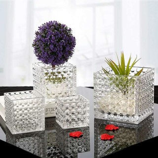 Crystal vase transparent