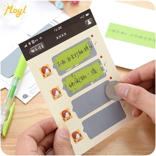 [Ready Stock] Korean DIY Creative Handmade WeChat Scratch Card Coating Personality Greeting Card Postcard Happy New Year