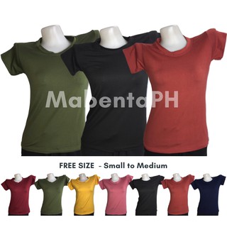 Plain Cotton T-shirt Blouse for Women - Small to Medium Built (5)
