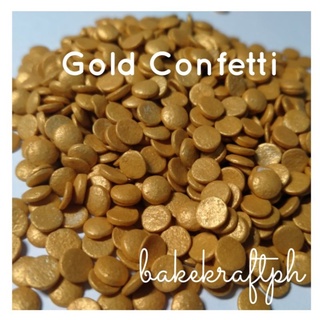 100g Gold Confetti Edible Sprinkles Candies