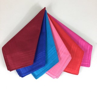Plain Colors Handkerchiefs-12 Pcs (42×42cm)