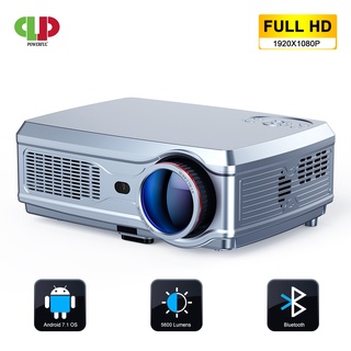 ♤☬☄POWERFUL Full HD Projector 1920*1080P LED proyector Android 7.1(2G+16G) with Wifi Bluetooth AC3 s