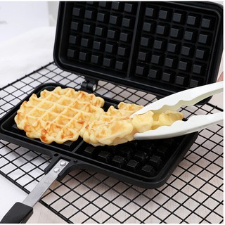 Aluminum Heart and Rectangle Shaped Waffle Maker Griddle Pan (8)