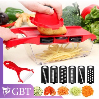 6 in 1 Vegetable Slicer with Storage Container