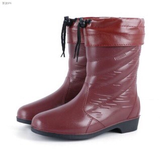 Paborito๑Fashionable Rain Boots with Warmer
