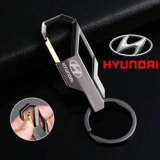 ♨✽□ Hyundai Car Keychain Men&#39;s Creative Alloy Metal Keyring Keychain Key Chain Ring Keyfob Gift