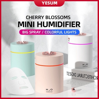 【COD】240ML Colorful lights humidifier humidifer air purifiers diffuser car humidifier Mute Can add essential oils for Aroma in Home Office Car
