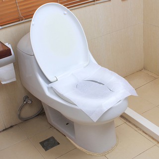 S13 10 Sheets Disposable Toilet Seat Cover Mat Travel Portable Toilet Paper Pad