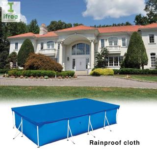 【Swimming Pool Dust Cover】295cmx206cm Rectangular Polyester Fabrics Outdoor Home UV-resistant Swimming Pool Rainproof Dust Cover Waterproof Dustproof（not a pool）