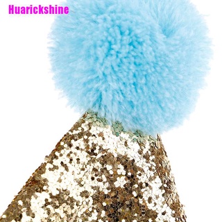 [Huarickshine] Pet cat dog happy birthday hat party crown & bow tie soft cap puppy headwear (2)