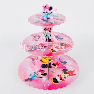 Minnie Mouse theme pink cupcake stand