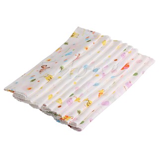 Kids Gauze Muslin Square Cotton Bath Wash Baby Handkerchief Towel 10Pcs