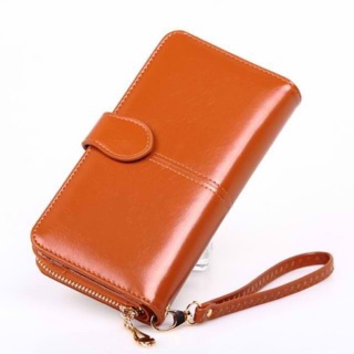 YQZ leather long wallet card holder cellphone women wallet