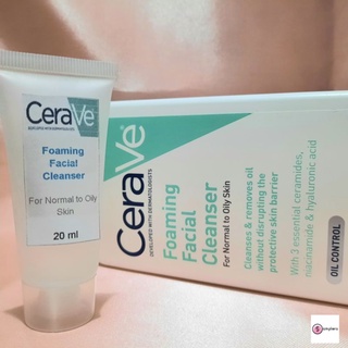 Cerave Foaming Facial Cleanser for Normal to OIly Skin sample size