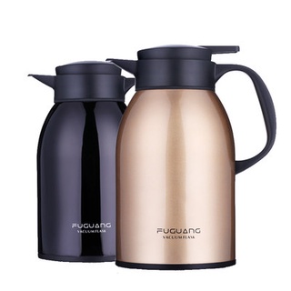 Fuuang thermos pot household Thermos Stainless Steel Vacuum Thermos 2L office coffee pot large capac