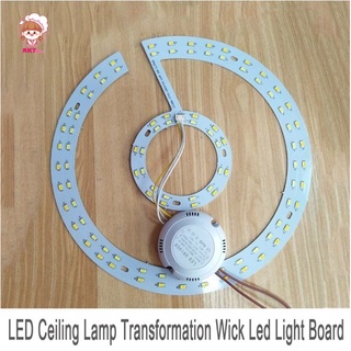 Rkt_Mall 12W 15W 18W 24W 36W Circular Energy-Saving LED Lamp Plate Replacement Board Bulb Ceiling Li