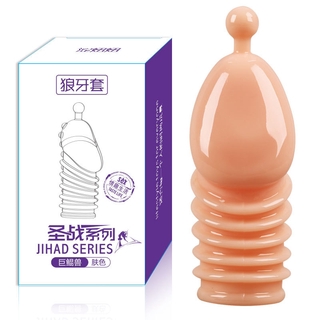 Lengthen Reusable Enlargement Condoms Extend G point Ring Male Penis Extension Sleeves Sex Toys (8)