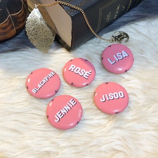 Blackpink Round Button Pin (Jisoo, Jennie, Rosé, Lisa)