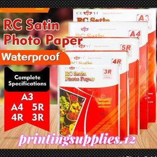CUYI RC SATIN PHOTO PAPER 260gsm 3r/4r/5r and A4