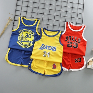 Children's basketball uniforms boys and girls sportswear kids jerseys two-piece sleeveless summer (1)