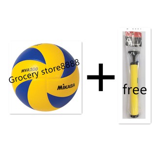 GS Mikasa MVA 200 Volleyball With Pump and needle