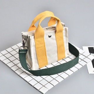 ▼┋2020 Korean version canvas small square bag Single Shoulder Messenger Bag waist bag