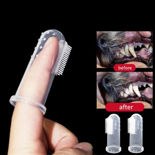 Non Toxic Soft Dog Toothbrushes Pet Finger Toothbrush Plush Dog Plus Bad Breath Care Tartar Tools Do