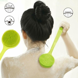 Long Handle Back Brush Soft Silicone Scrubber Bath Shower Body Brushes Massage Healthy Skin Care Bathroom Accessories (1)