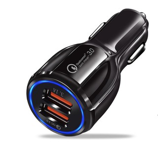Car USB Charger Quick Charge 3.0 Mobile Phone Charger 2 Port USB Fast Car Charger