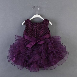 Baby Kids Girl Sleeveless Tutu Lace Skirts Princess Dresses (7)