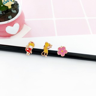 Girl fashion cute anime earrings set (2)