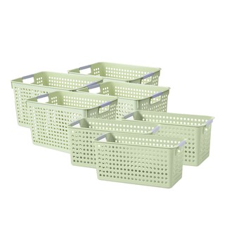 LOCAUPIN Office Desk Hollow Wide Storage Basket Bin Container School Supplies, Kitchen, Bathroom Set