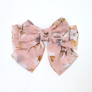 Korean Style Floral big bowknot Hairclip for Fashion Women Girls (6)